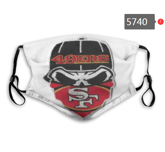 2020 NFL San Francisco 49ers #12 Dust mask with filter->nfl dust mask->Sports Accessory